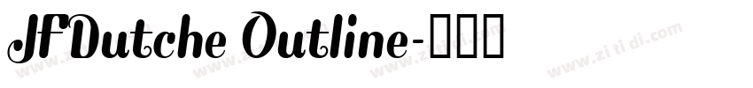 JFDutche Outline字体转换